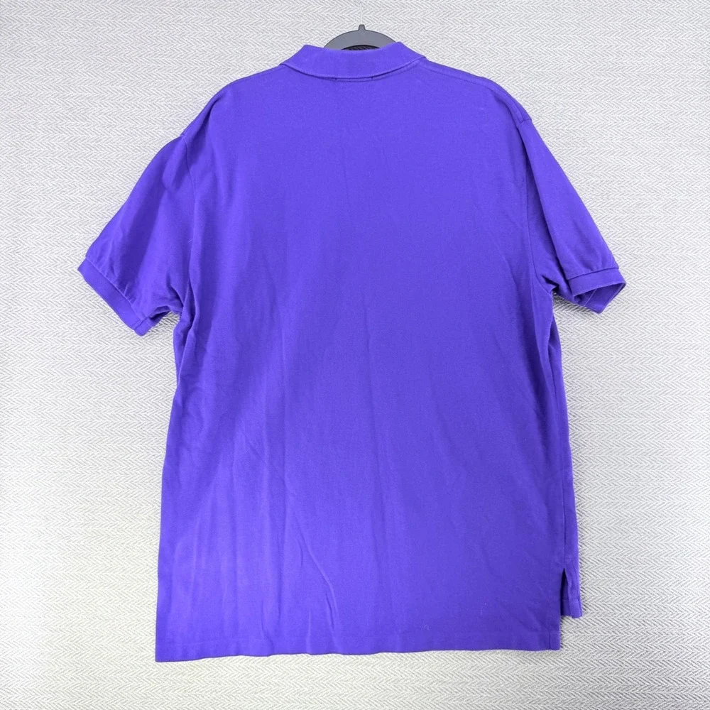 Polo Ralph Lauren Polo Shirt XL Purple Cotton Classic Fit Short Sleeve Pony Logo